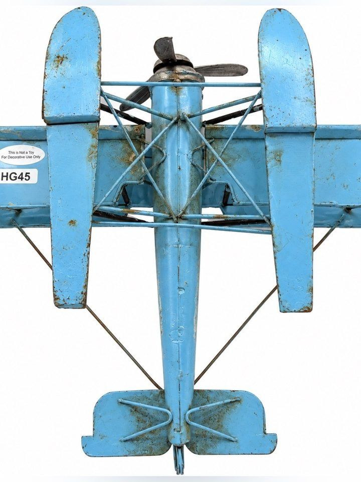 Blue Decorative Model Airplane image 3