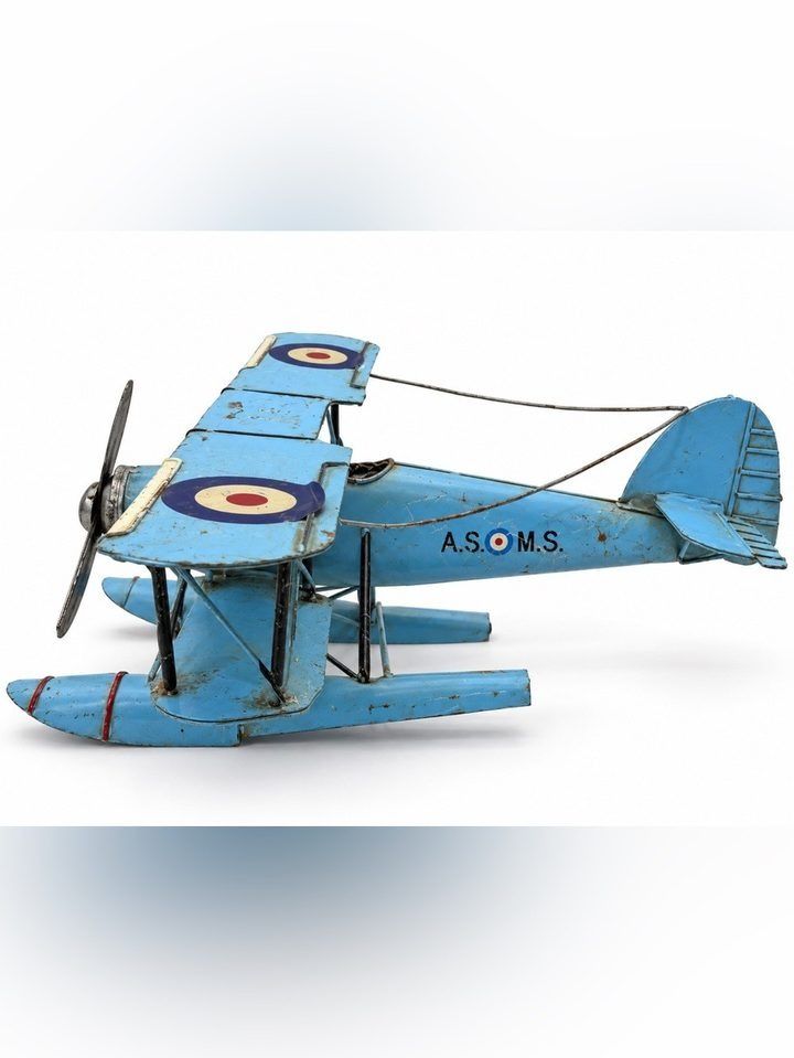 Blue Decorative Model Airplane image 2