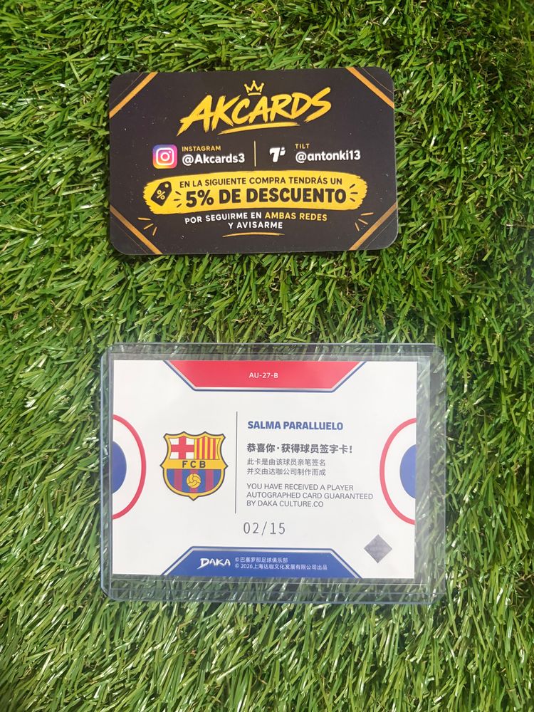 Immagine di Fc Barcelona Salma Paralluelo Autographed Card 2