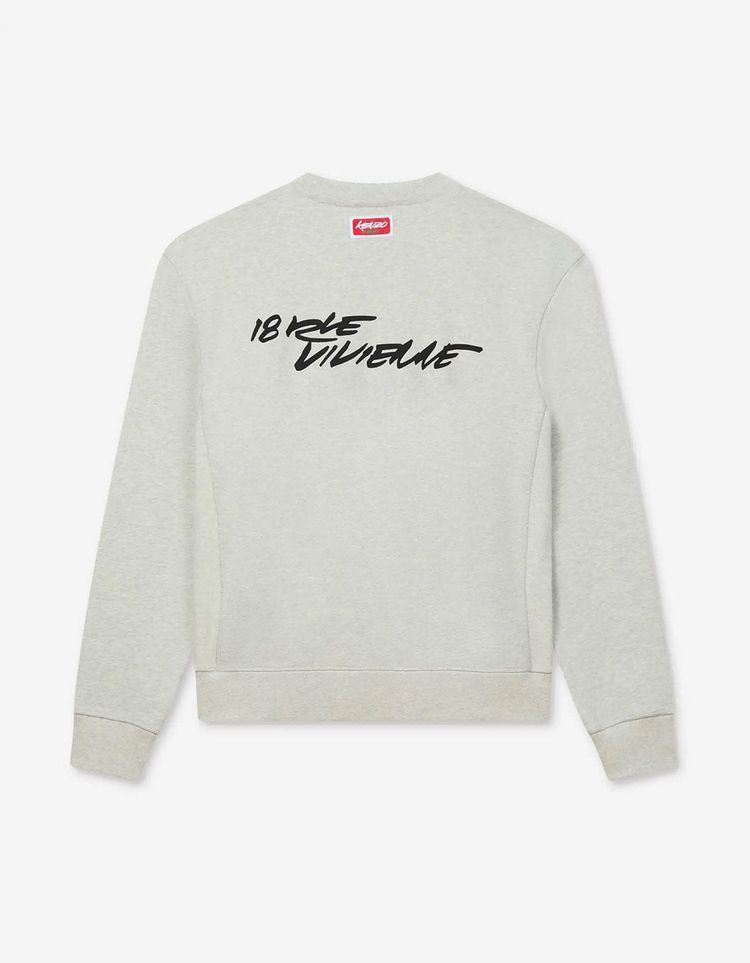 Kenzo x Futura 2000 Grey Boke Flower Logo Sweatshirt 5