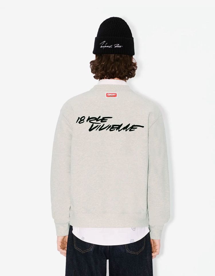 Kenzo x Futura 2000 Grey Boke Flower Logo Sweatshirt 4