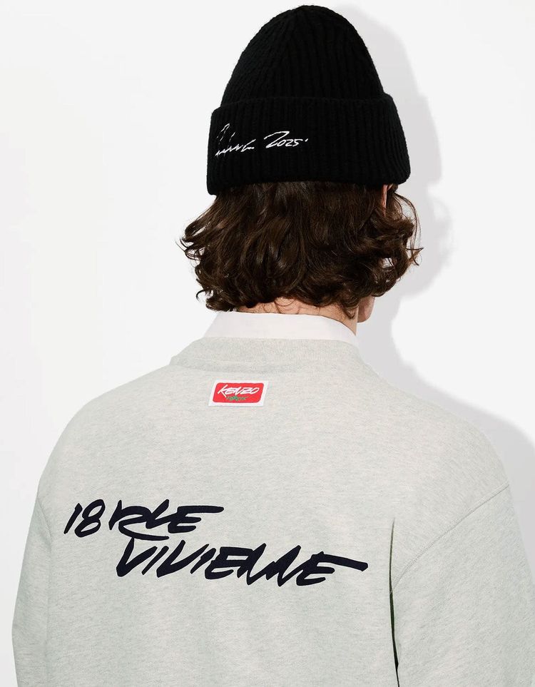 Kenzo x Futura 2000 Grey Boke Flower Logo Sweatshirt 8