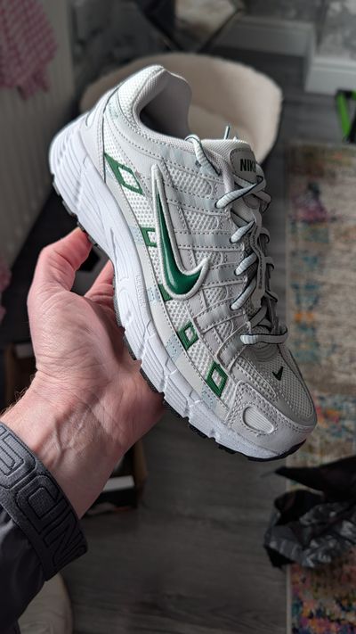 Nike P6000 Vast Grey Fir Green - UK 4.5 - Brand New