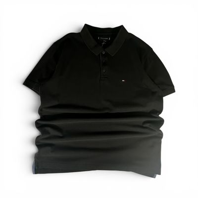Tommy Hilfiger Black Polo Shirt (XXL)