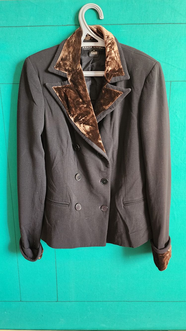 Ralph lauren Velvet Collar Blazer Jacket