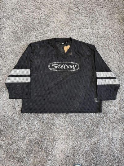 Stüssy Black Mesh Long Sleeve Shirt