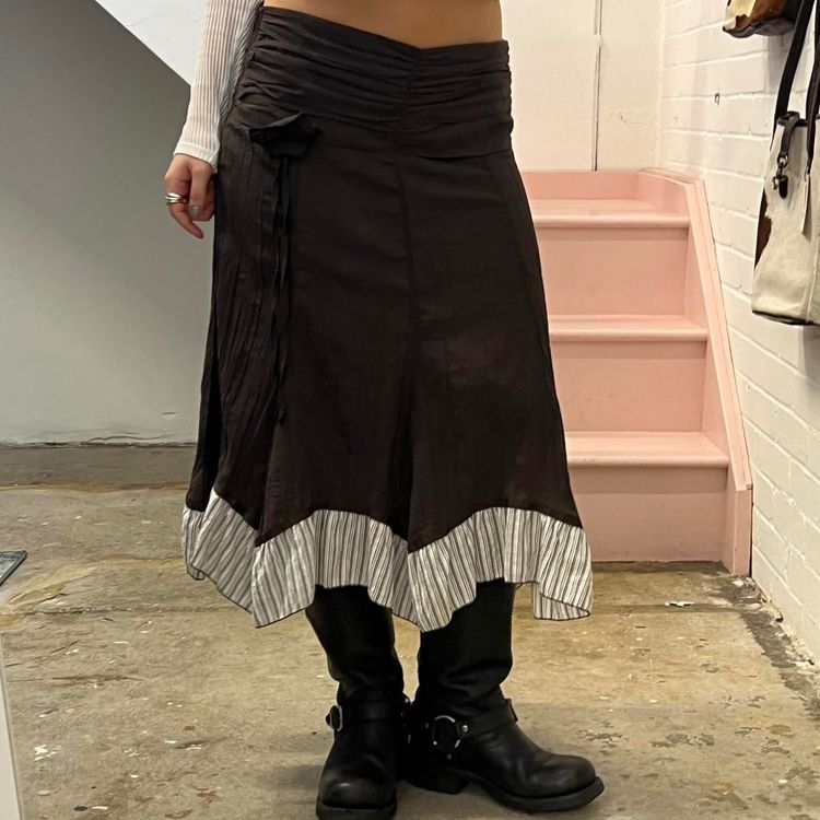 Cache Cache Cache Black Skirt With Striped Hem product image