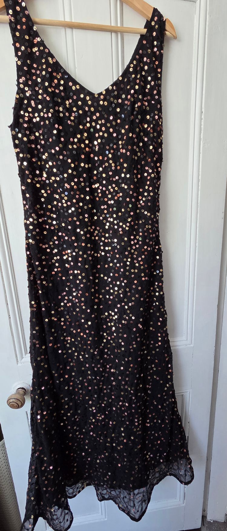 Black Sequin Sleeveless Dress 3