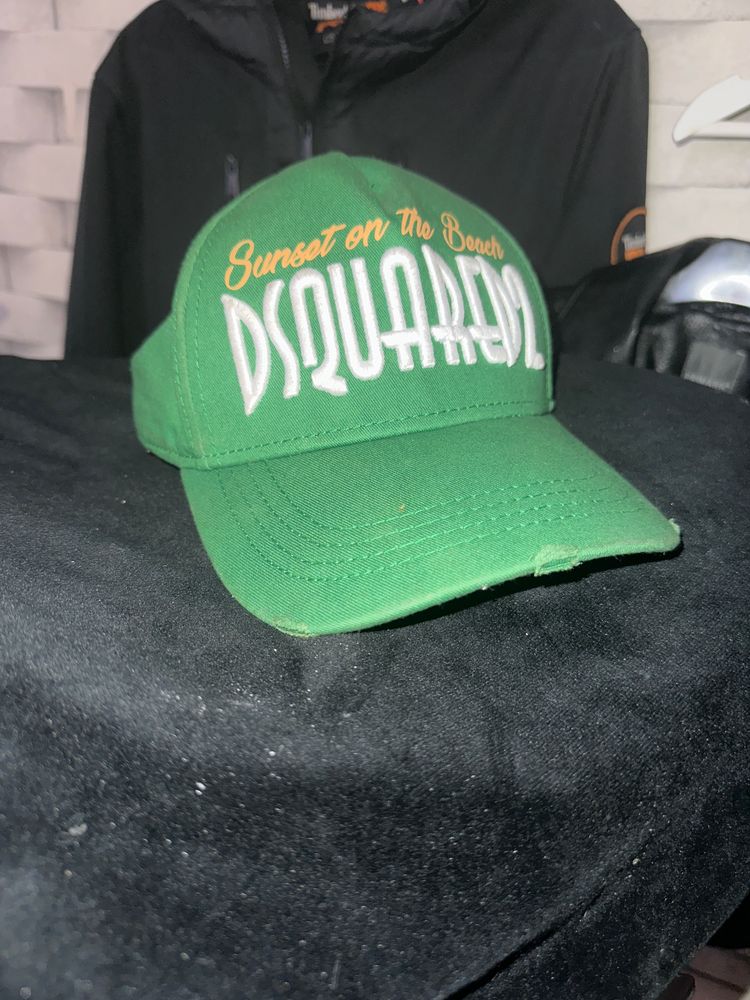 Dsquared2 Green  sunset on the Baseball Cap