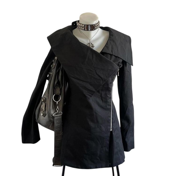 Black Asymmetrical Jacket