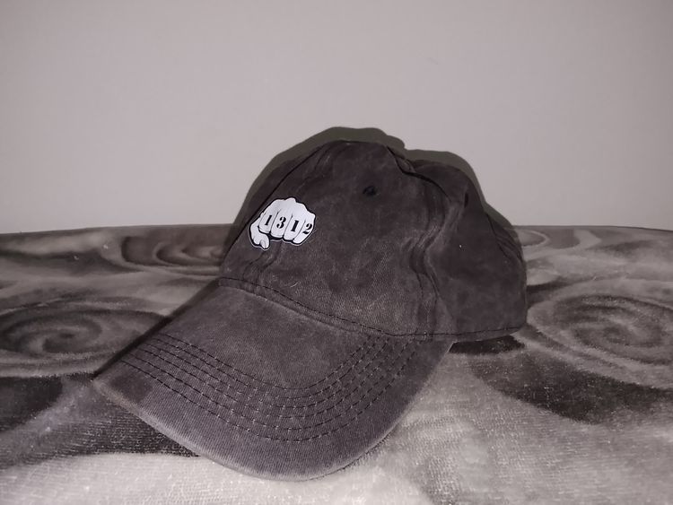 Black Baseball Cap With Fist Logo