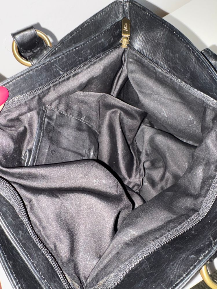 Mia Soft Black Leather Handbag 8