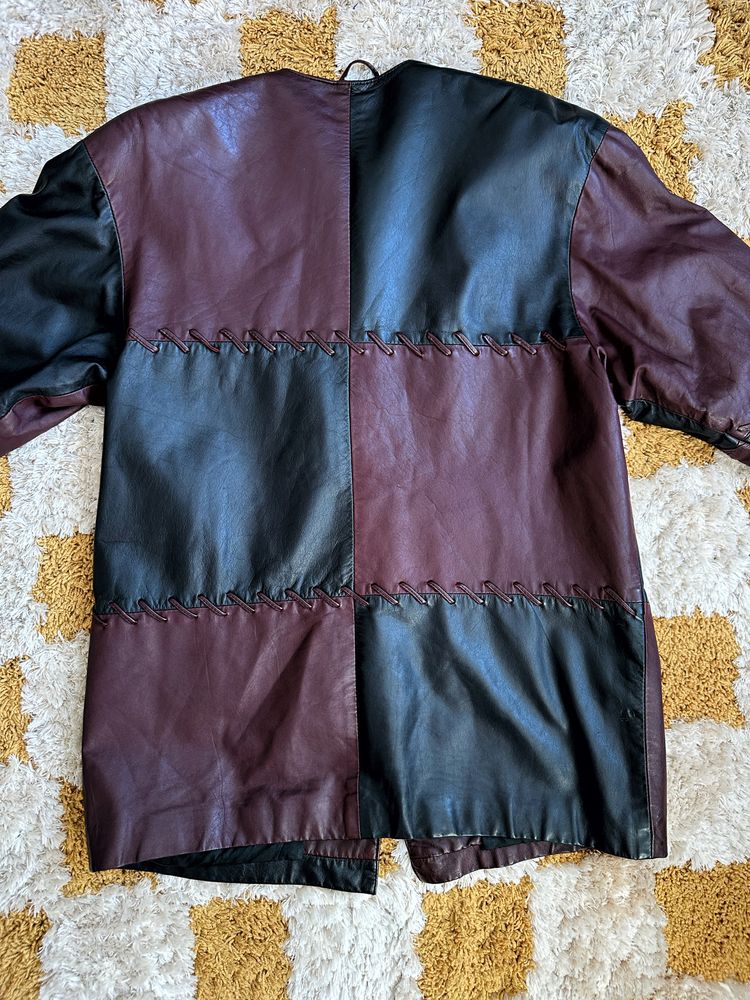 Patchwork Leather Jacket 2