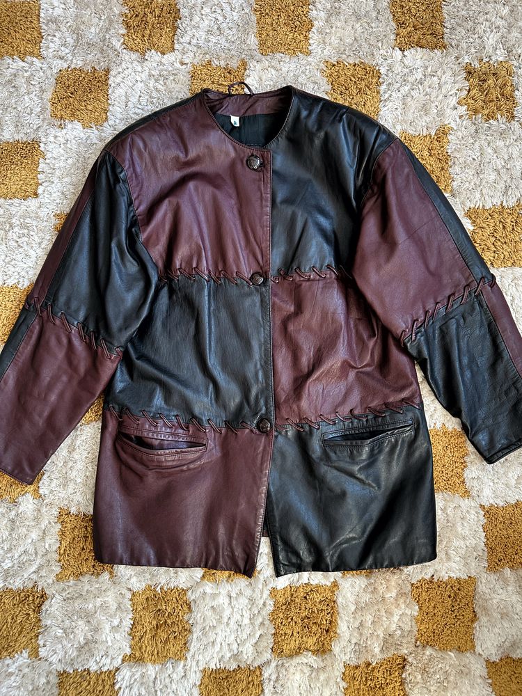 Patchwork Leather Jacket