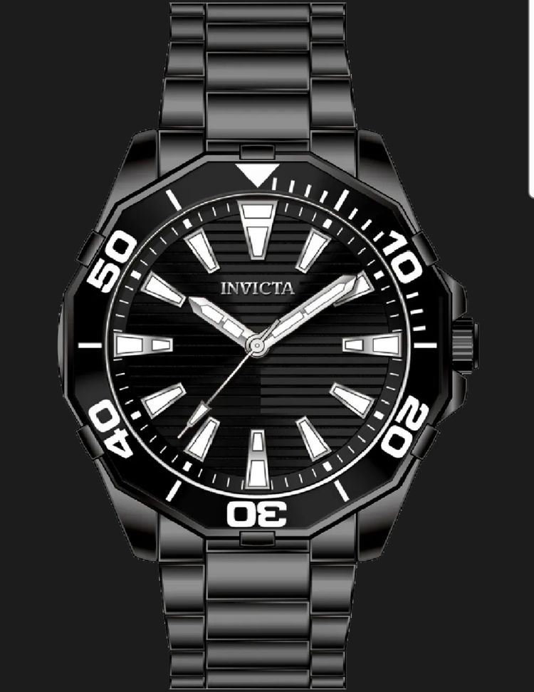 Invicta Diver Meridian Black 46mm Mens Watch  - 79016