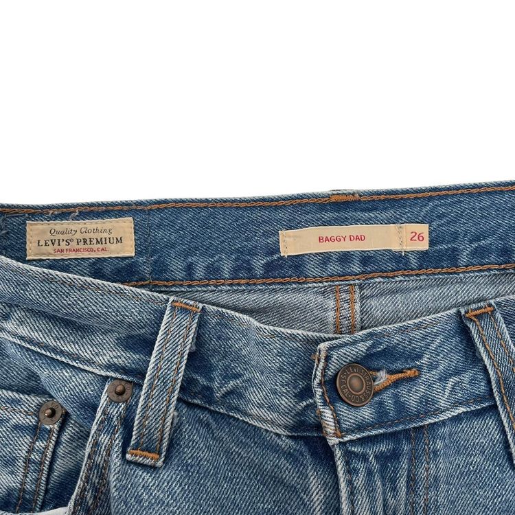 Levis Denim Baggy Dad High Waisted Jeans Small 6