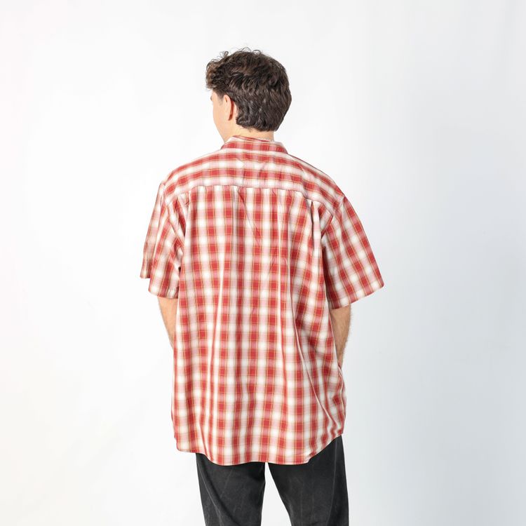 Red 90s Carhartt Short Sleeve Shirt (XXL) image 4