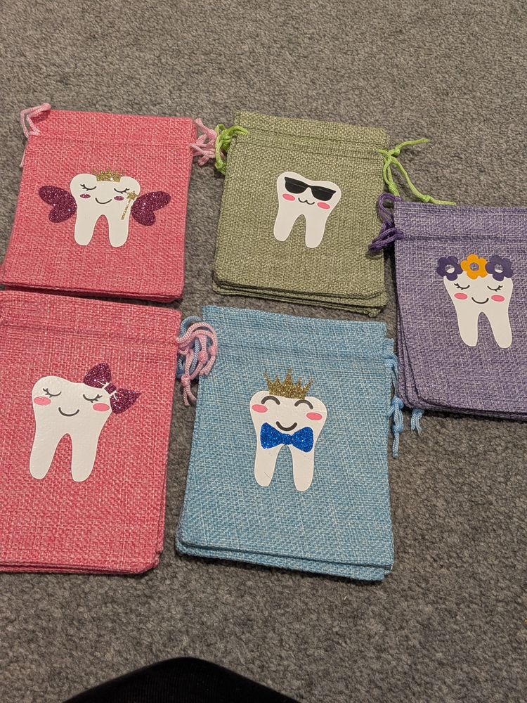 Other Drawstring Pouches With Tooth Designs product image