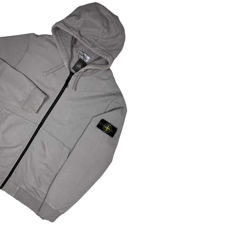 Sudadera con cremallera y capucha Stone Island Gris claro - talla 2XL image 5