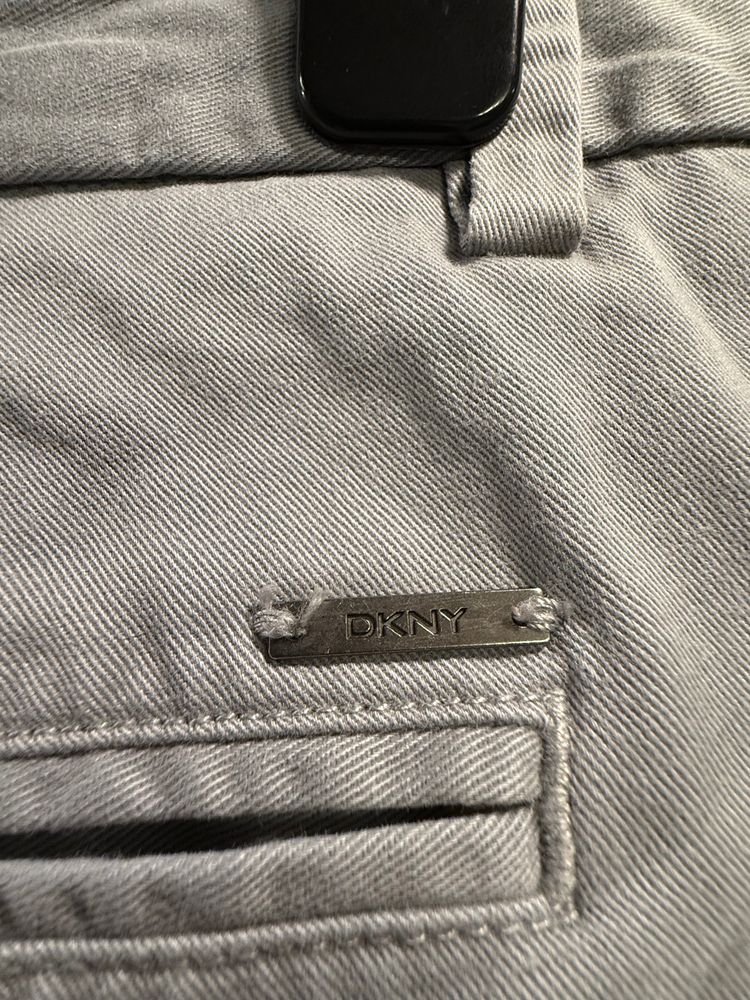 DKNY Mens Grey Cotton Trousers 5