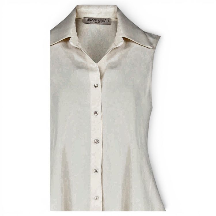 Beige tank top for women from the brand RINASCIMENTO image 2
