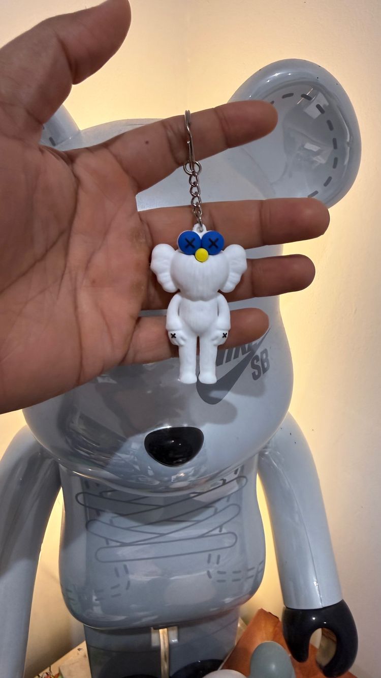 White Hype Keychain Figure