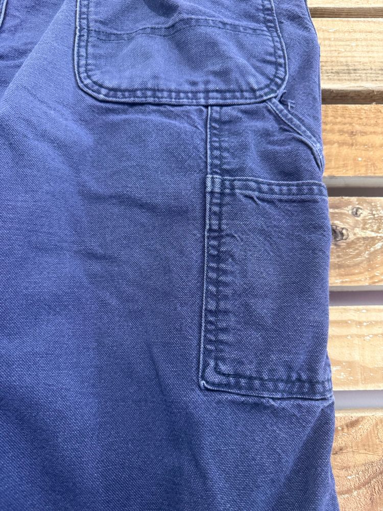 Vintage 90s Carhartt Fire Resistant Carpenter Blue Trousers/ Pants. Workwear. Waist: 36” Leg: 32” image 5