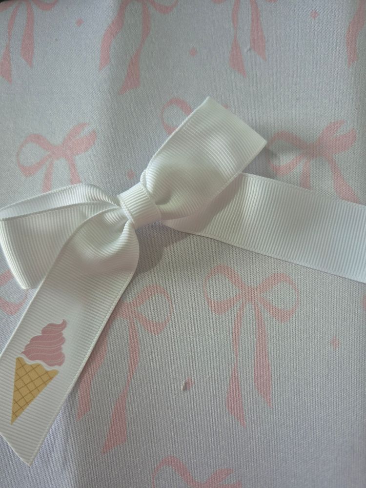 Hair bows with transfers 10