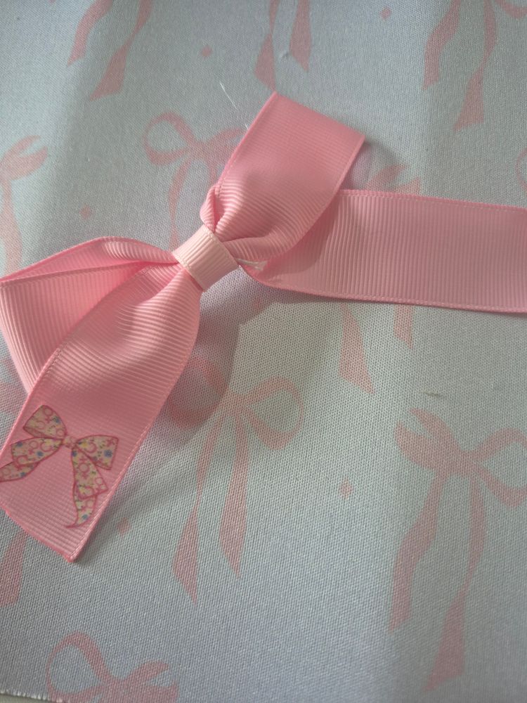 Hair bows with transfers 2