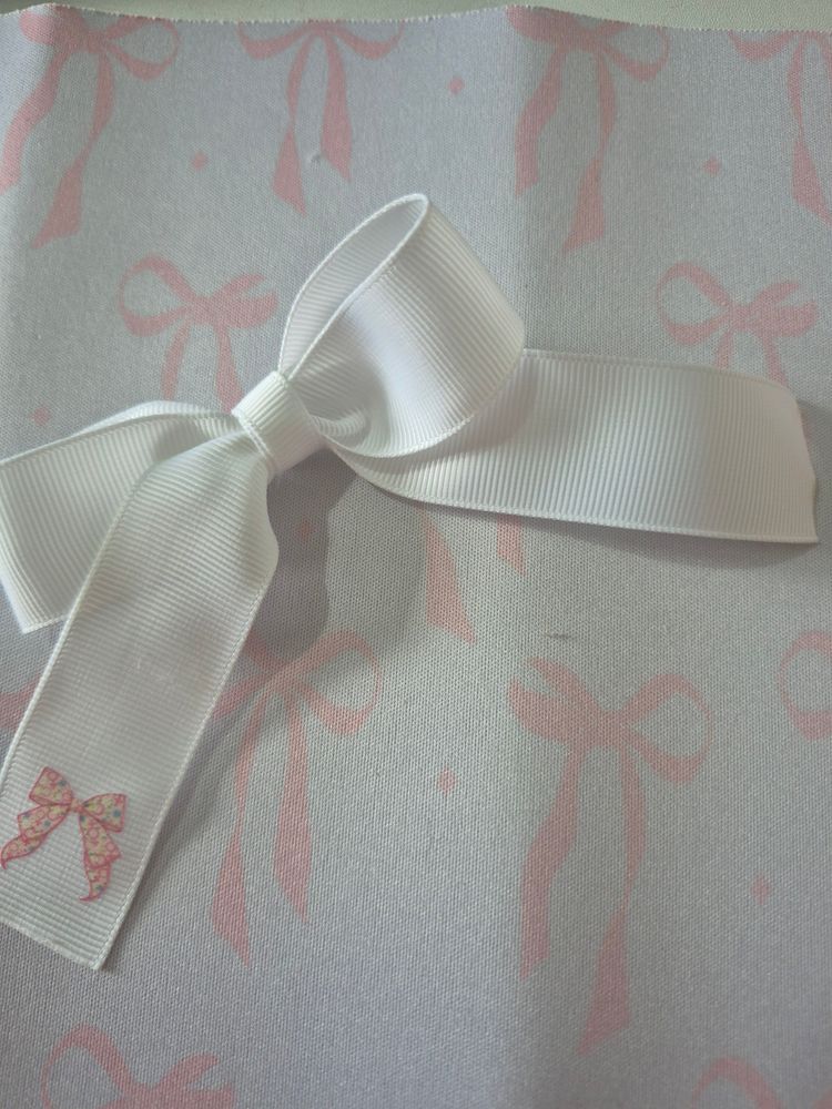 Hair bows with transfers 6