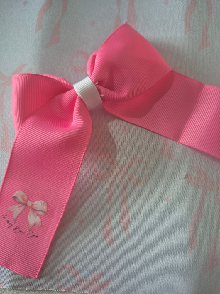 Hair bows with transfers 8