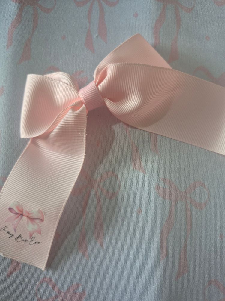 Hair bows with transfers