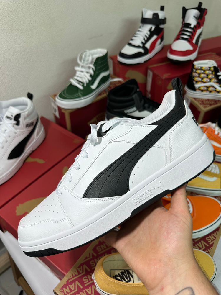 Puma White And Black Sneakers low