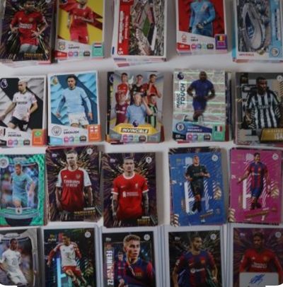 Bundle as seen on screen base and inserts Football Trading Cards