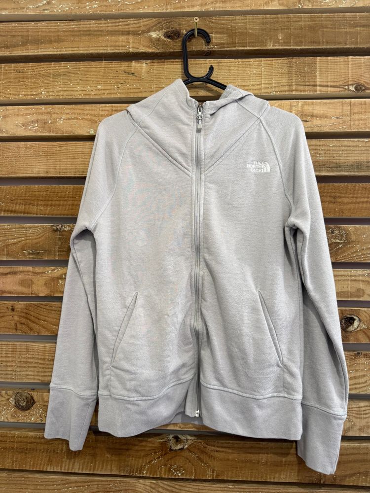 Vintage Y2K The North Face logo hoodie/ hooded sweater. Size Medium. Grey image 1
