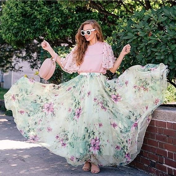 Floral Maxi Skirt image 1