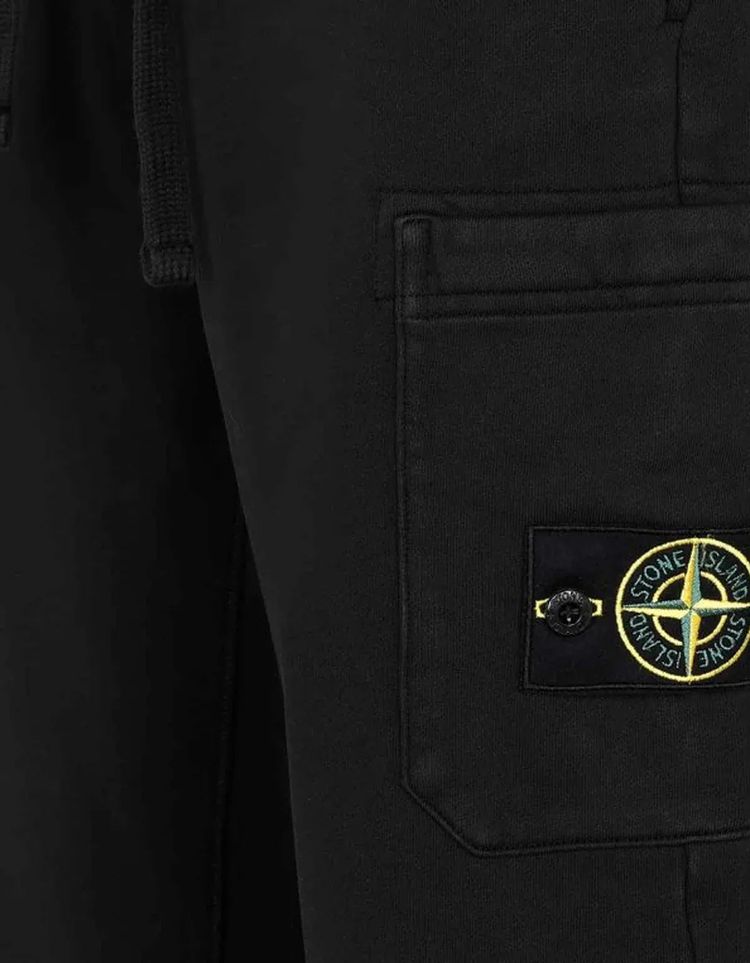 Immagine di Stone Island Black Compass Cargo Pocket Sweat Pants 4