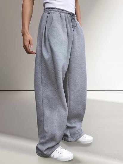 Grey Wide-Leg Sweatpants 2