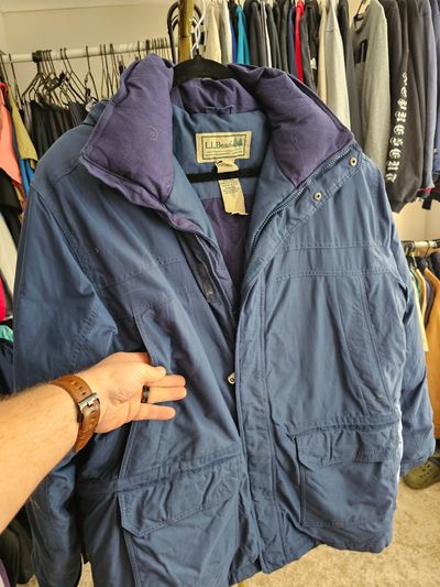 L.L.Bean Men'S Blue Down Jacket