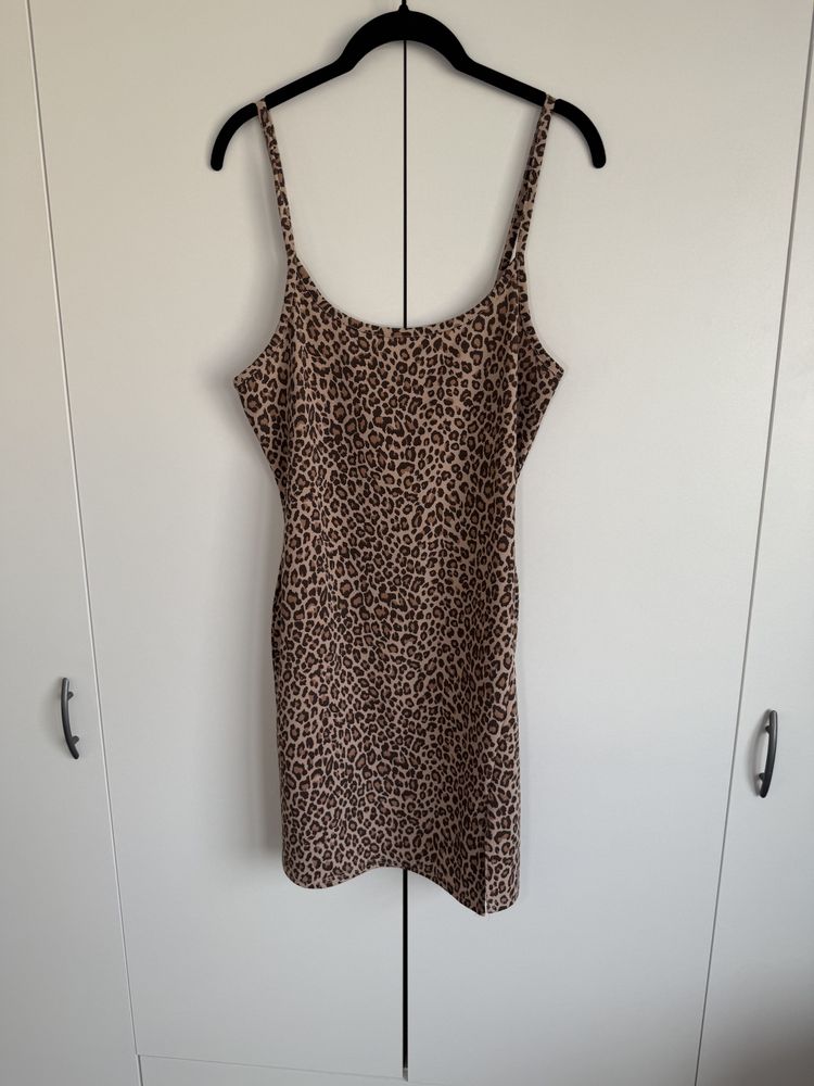 Leopard Print Slip Dress