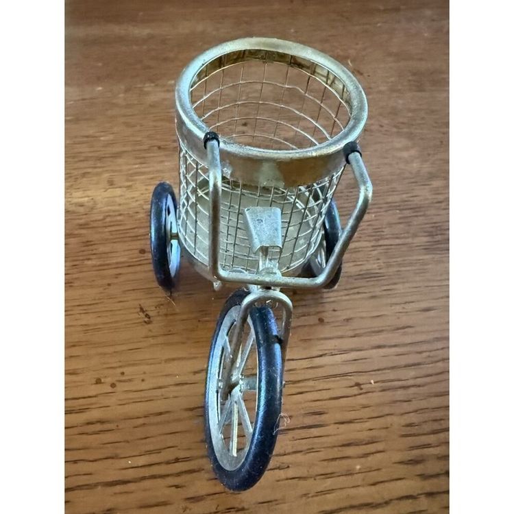 Miniature Tricycle Basket Decor image 1