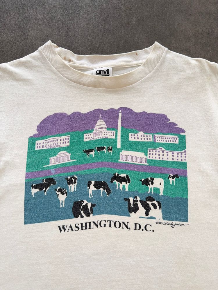 1990s Woody Jackson Cows tee (L) imagen 2