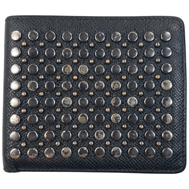 Vintage 2000s Burberry Studded Leather Wallet image 1