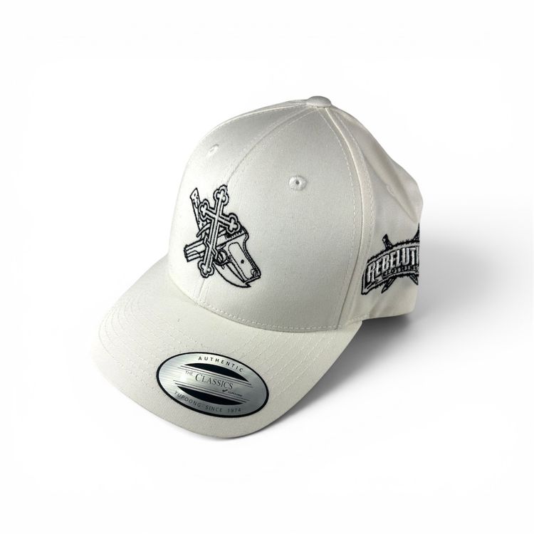 Rebelution White Baseball Cap