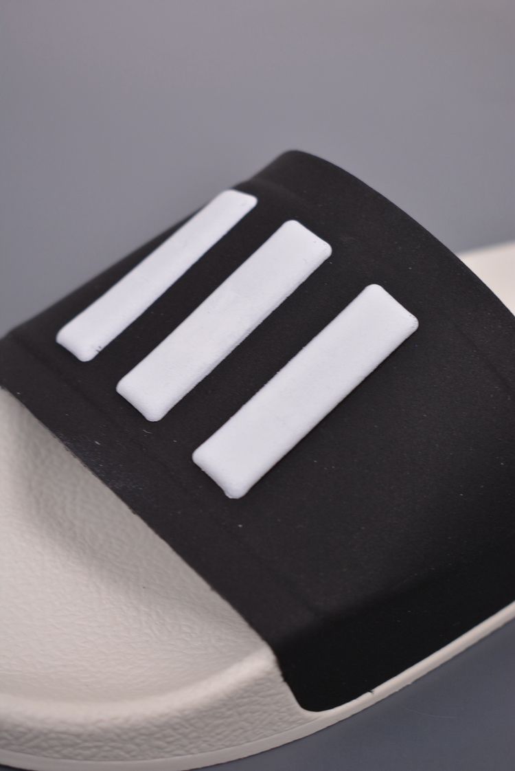 Adidas Black And White Slide Sandals image 2