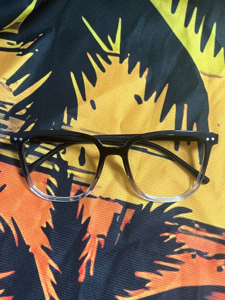Black And Clear Eyeglasses image 1