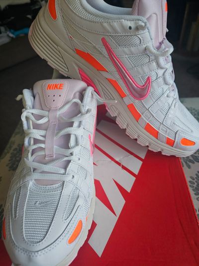 Nike P-6000 White Digital Pink Orange UK 9. Trainers
