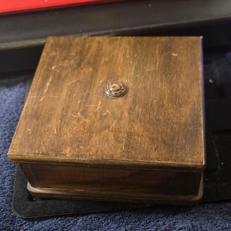 Wooden Box Victorian and from a church 