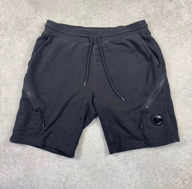 CP Company Black C.P. Company Double Zip Cotton Shorts zdjęcie produktu