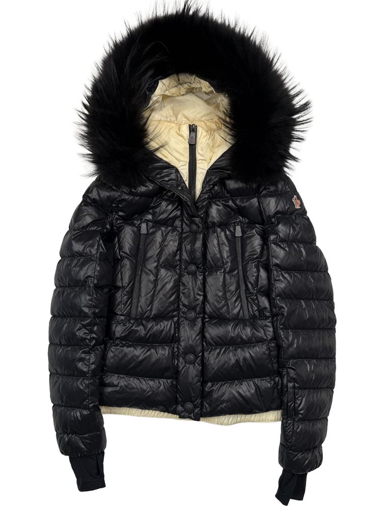 Moncler Grenoble Beverhill Fur Down Jacket - Black (406852602)